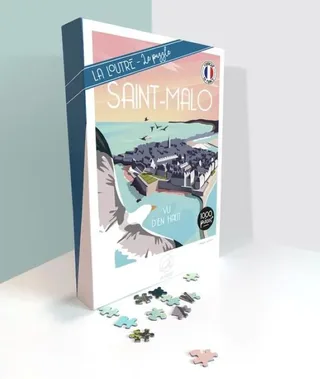 Puzzle SAINT-MALO vu d'en haut - 1000 pièces de La Loutre – boîte 2 sur 2