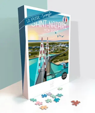 Puzzle Saint-Nazaire - Mon Repère - 1000 pièces de La Loutre – boîte 1 sur 2