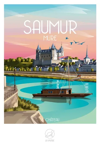 Puzzle SAUMUR Mure - Le Château - 1000 pièces de La Loutre – boîte 1 sur 2