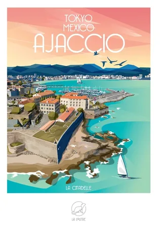 Puzzle Tokyo, Mexico, AJACCIO - La Citadelle - 1000 pièces van La Loutre – doos 1 van 2