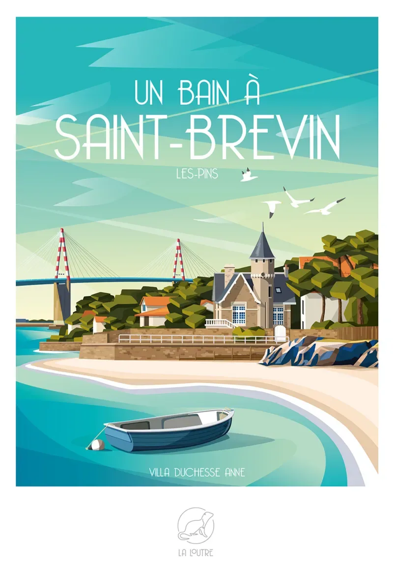 Puzzle Un Bain à SAINT-BREVIN-LES-PINS - Villa Duchesse Anne - 1000 pièces de La Loutre – boîte