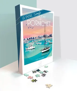Puzzle Un Crochet par PORNICHET - Port d'Echouage - 1000 pièces von La Loutre – Schachtel 2 von 2