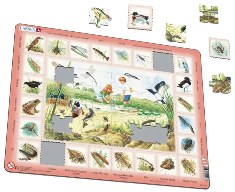 Puzzle Puzzle Cadre - L'étang - 26 à 50 pièces from Larsen – box