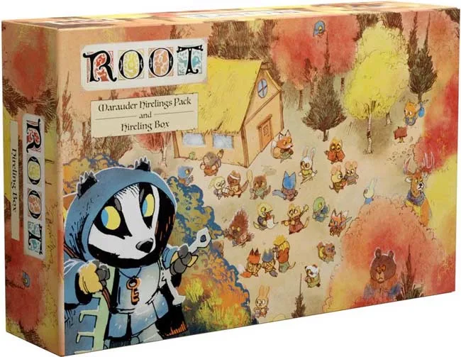 Root: Marauder Hirelings Pack & Hireling Box van Leder Games – doos