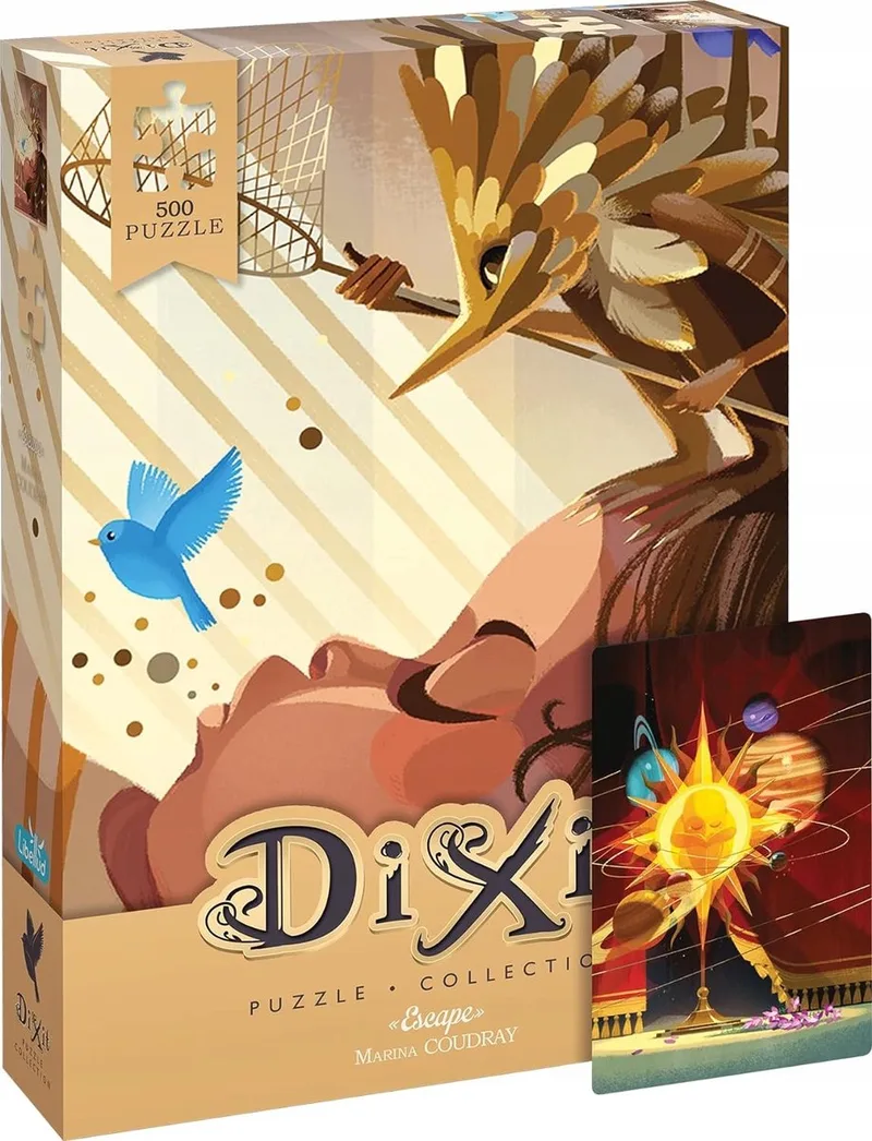 Merkloos 500-delige Legpuzzel 'Escape' met Dixit Kaart de Libellud, édition Multicolore – boîte