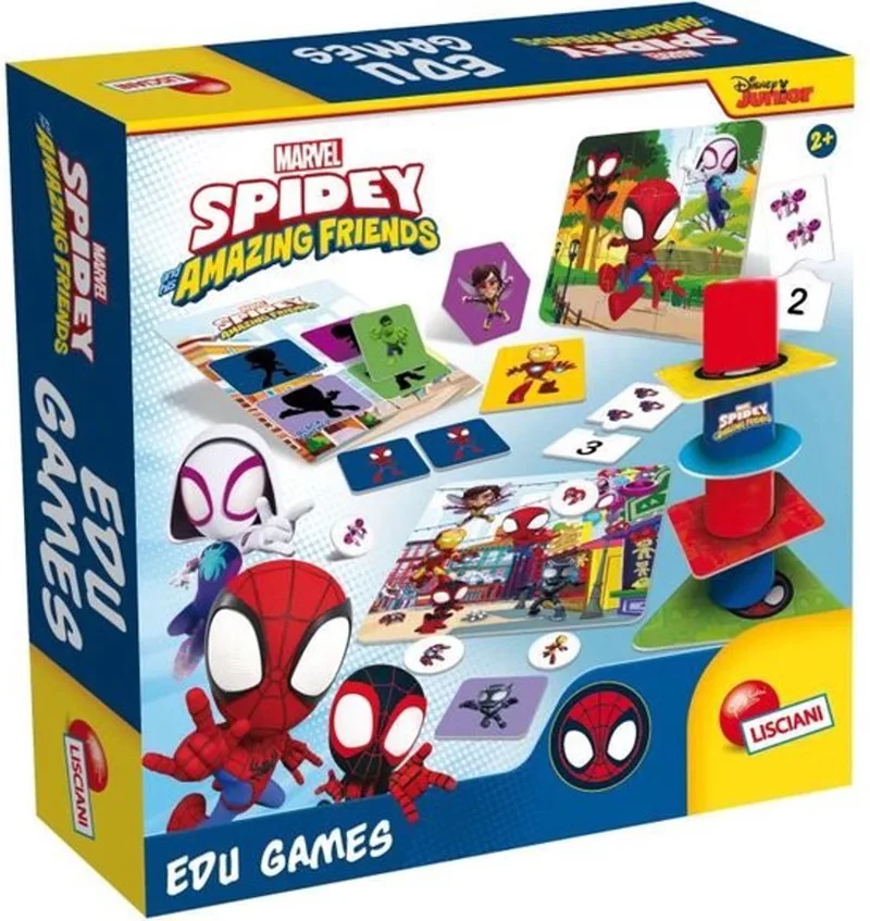 Spidey - educatieve spellen from Lisciani, Veelkleurig edition – box