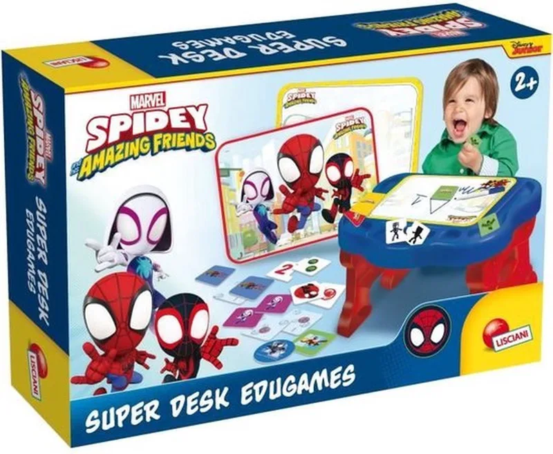 Spidey - super desk educatieve spellen van Lisciani, editie Blauw – doos