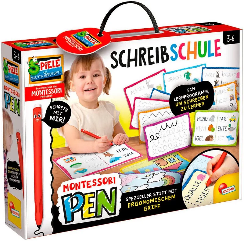 Spiel Montessori - Pen-Schreibschule, Lernspiel from Lisciani, Bunt edition – box