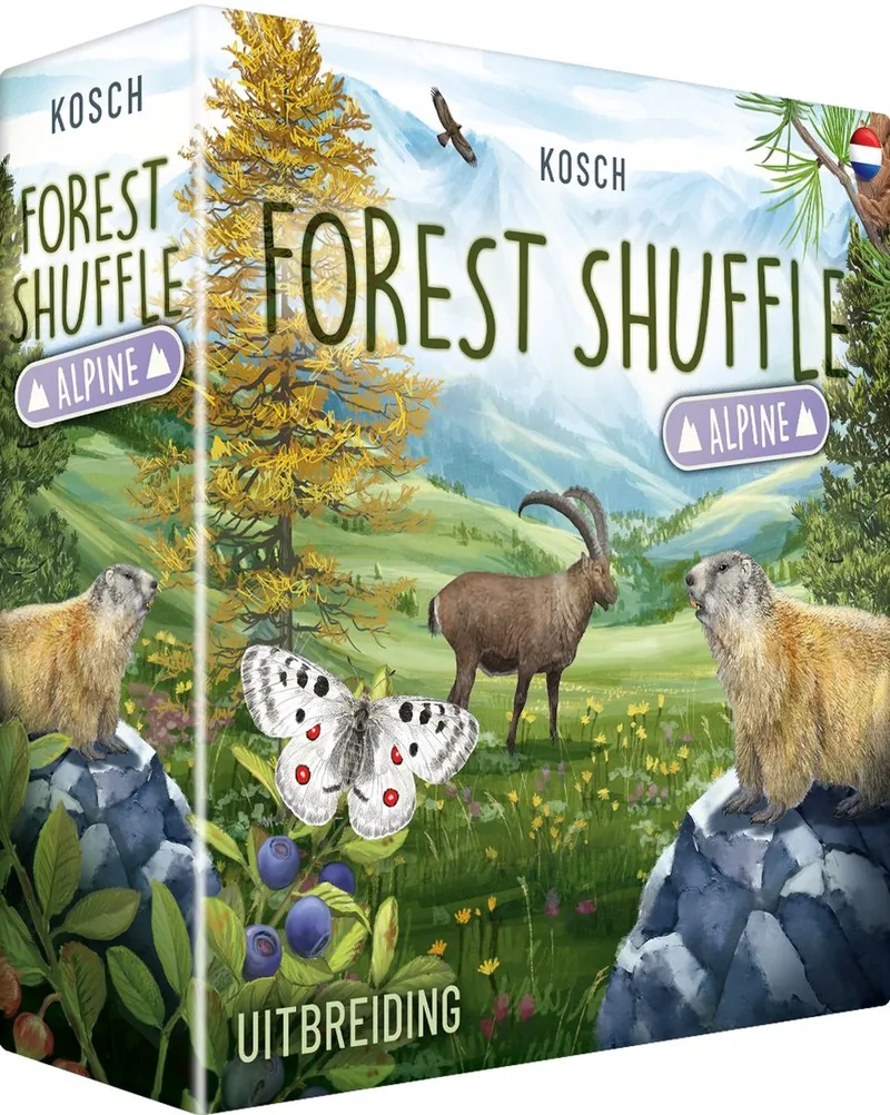 Forest Shuffle Alpine - Nederlandstalig Bordspel - Uitbreiding de Lookout Games – boîte