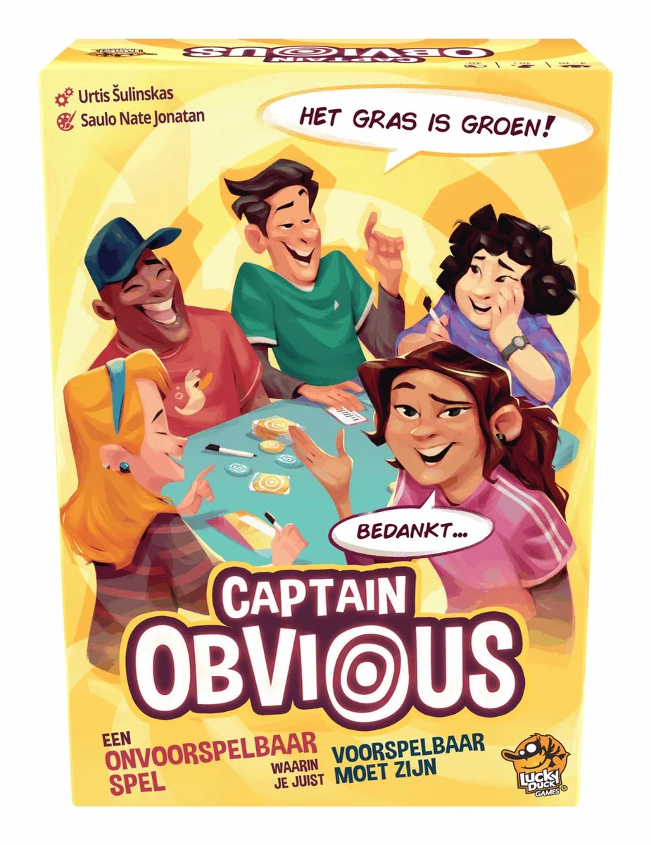 Goliath Captain Obvious - Nederlandstalig fra Lucky Duck Games – æske