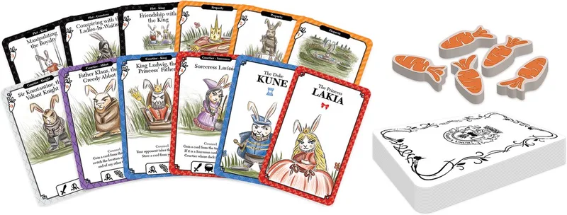 KUNE v LAKIA: A Chronicle Of A Royal Lapine Divorce Foretold - Kaartspel - Engelstalig från Ludicreations – kartong
