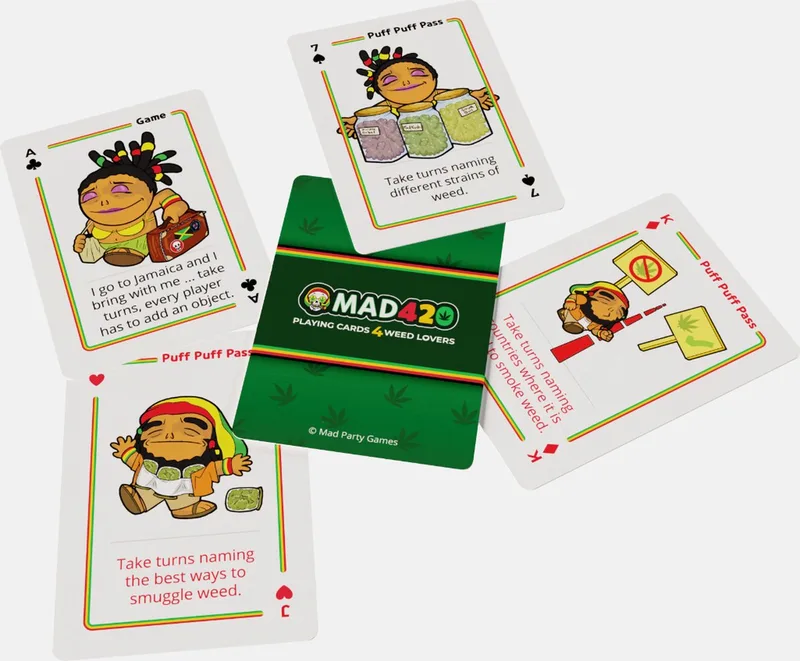 Mad420 - Kaart spel - Party spel - weed - wiet - Smokers game van Mad Party Games – doos