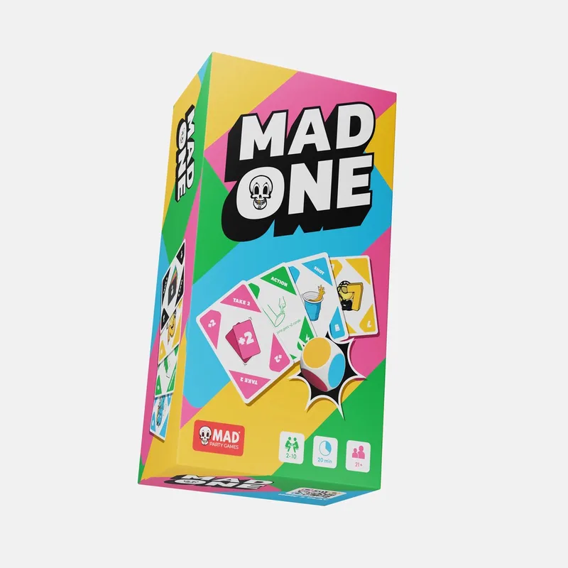 MadOne - Ouderwets Pesten alleen veel GEKKER- met Shots - met Dobbelsteen - met Groeps opdrachten en veel meer. van Mad Party Games – doos