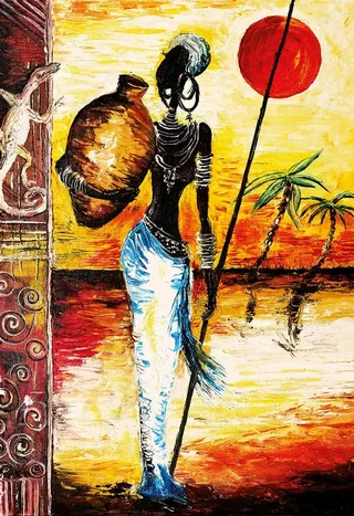 African Woman - 1000 pièces fra Magnolia – æske 1 af 2