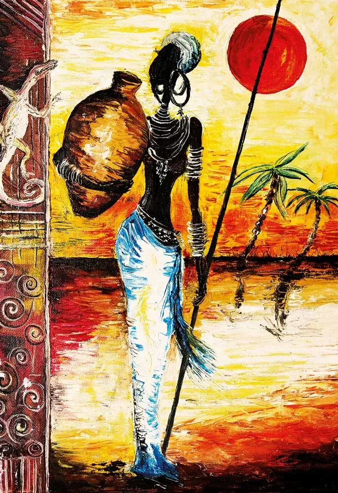 African Woman - 1000 pièces fra Magnolia – æske 1 af 2