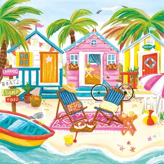 Beach Huts - 1000 pièces van Magnolia – doos 1 van 2