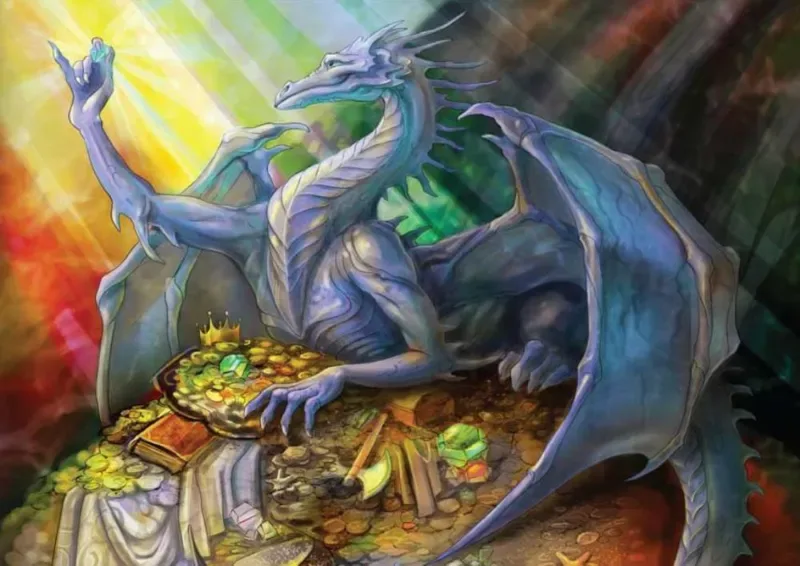 Blue Dragon and Treasure - 1500 pièces from Magnolia – box 1 of 2