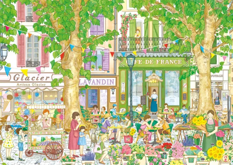 Café de France - 1000 pièces de Magnolia – boîte 1 sur 2