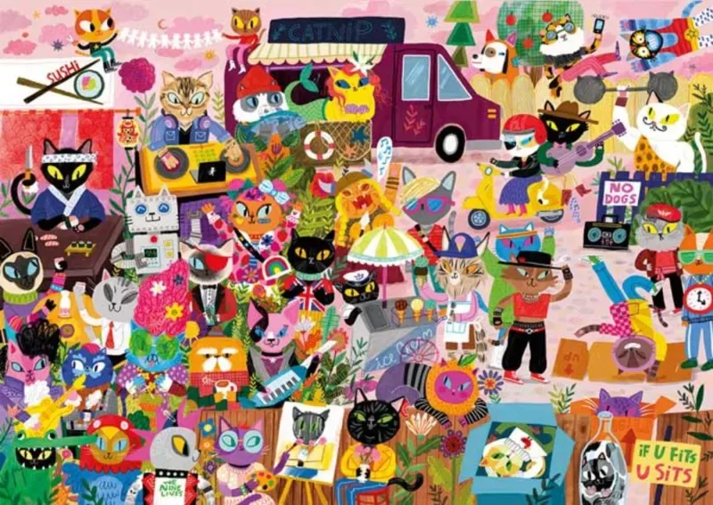Cat Crowd - 1000 pièces de Magnolia – boîte