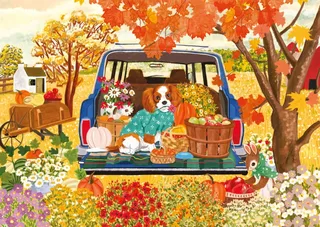 Chien dans la Voiture - 1000 pièces van Magnolia – doos 1 van 2