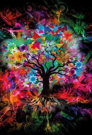Colorful Tree - 1000 pièces from Magnolia – box 1 of 2