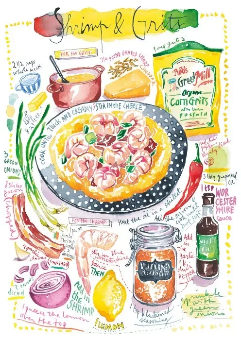 Crevettes et Grits - 1000 pièces de Magnolia – boîte
