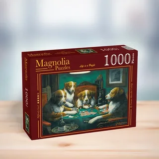 Dogs Playing Poker - 1000 pièces de Magnolia – boîte 2 sur 2