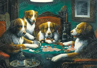 Dogs Playing Poker - 1000 pièces de Magnolia – boîte 1 sur 2