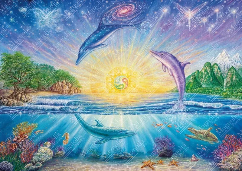 Dolphins - 1000 pièces de Magnolia – boîte