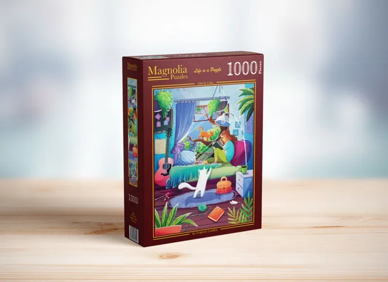 Fille et Chats - 1000 pièces von Magnolia – Schachtel 2 von 2