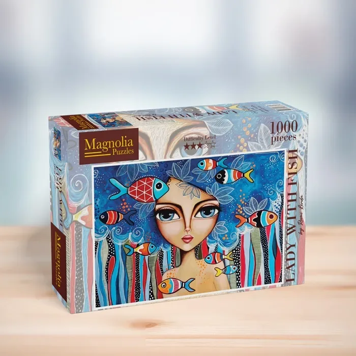 Lady with Fish - 1000 pièces van Magnolia – doos 2 van 2
