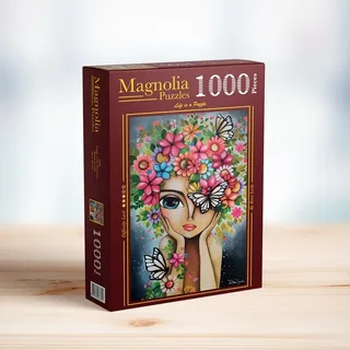 Lady with Flowers - Romi Lerda Special Edition - 1000 pièces van Magnolia – doos 2 van 2