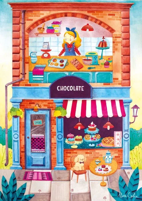 Le Chocolat - 1000 pièces de Magnolia – boîte