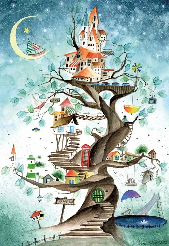 The Tale of a Tree - 1000 pièces van Magnolia – doos 1 van 2