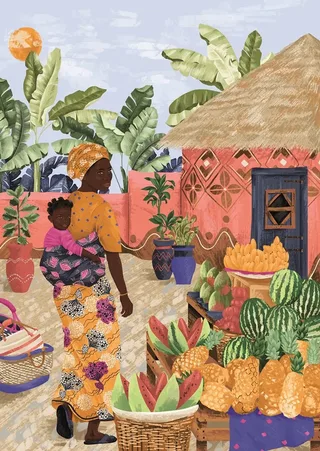 WAW - Ghana - 1000 pièces von Magnolia – Schachtel 1 von 2