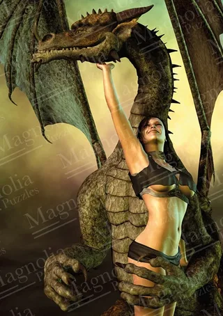 Woman and Dragon - 1000 pièces from Magnolia – box 1 of 2