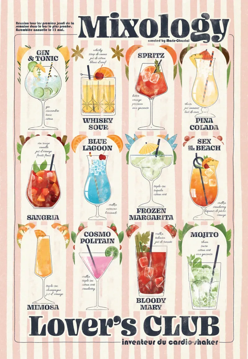 Puzzle Cocktail time - 1000 pièces de Marie-Chantal – boîte