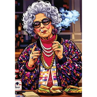 Puzzle Grand-Mère Yetta - 1000 pièces van Marie-Chantal – doos 1 van 2
