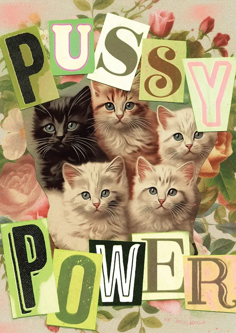Puzzle Puzzle Mini 99 pièces - Pussy Power - 51 à 99 pièces van Marie-Chantal – doos