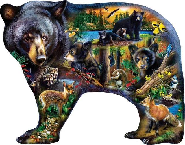 legpuzzel Wildlife of the Woods 1000 stukjes puzzelplezier.