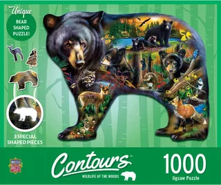 legpuzzel Wildlife of the Woods 1000 stukjes puzzelplezier. fra Master Pieces, Flerfarvet-udgave – æske 2 af 2