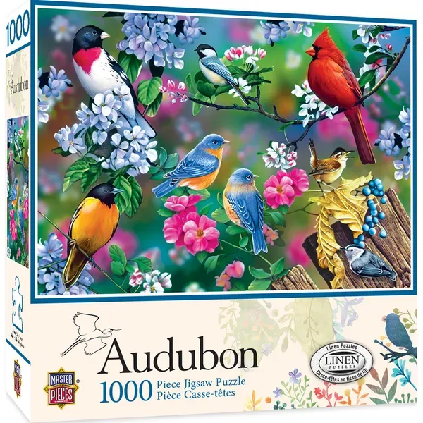 Puzzle Audubon - Collage D'Oiseaux Chanteurs - 1000 pièces from Master Pieces – box 2 of 2