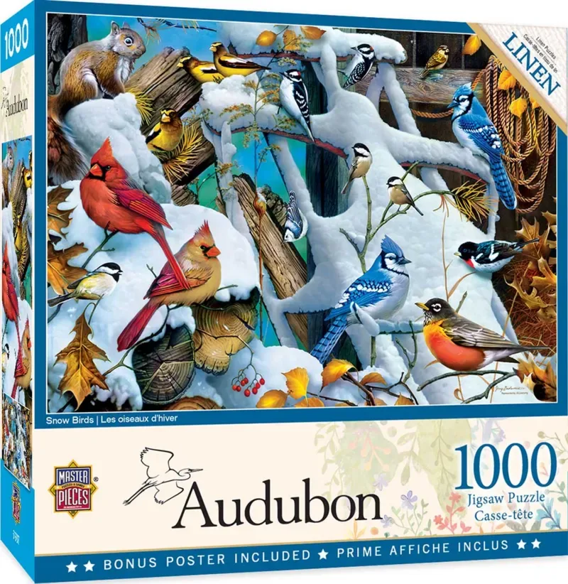 Puzzle Audubon - Oiseaux Des Neiges - 1000 pièces from Master Pieces – box 2 of 2