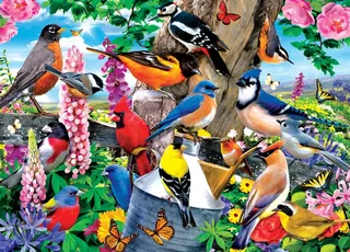 Puzzle Audubon - Rassemblement Printanier - 1000 pièces from Master Pieces – box 1 of 2