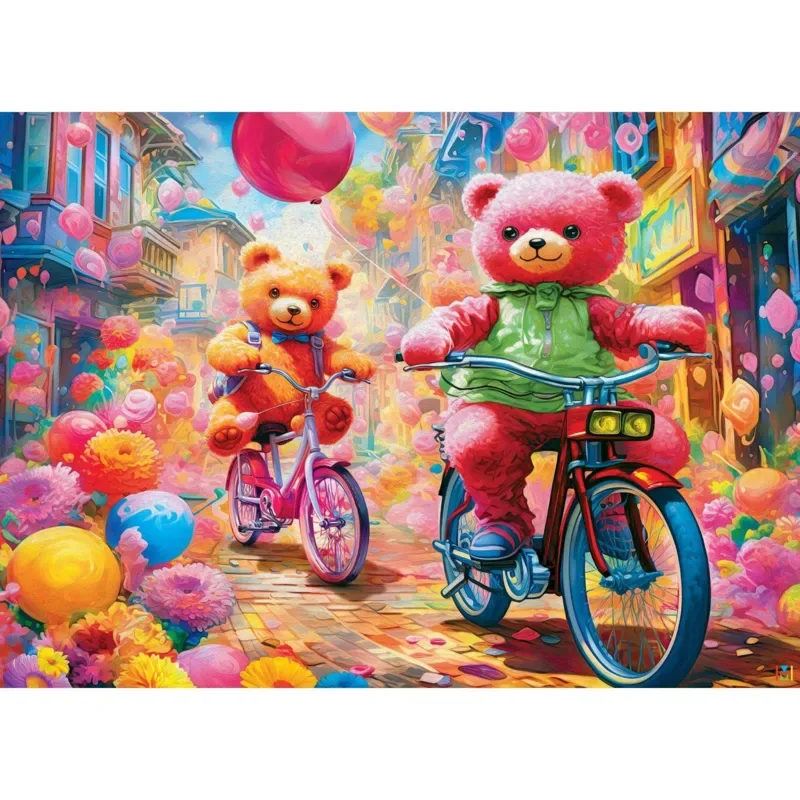 Puzzle Colorize - Ours en Peluche au Pays des Merveilles - 1000 pièces from Master Pieces – box