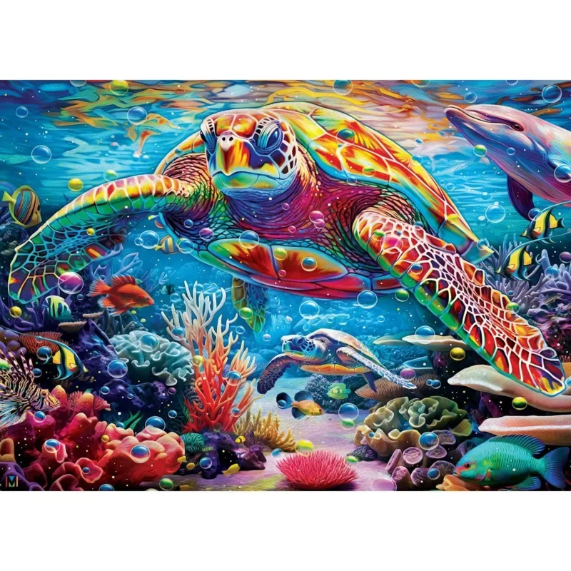 Puzzle Colorize - Royaume De Corail - 1000 pièces från Master Pieces – kartong