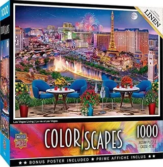 Puzzle Colorscapes - Las Vegas Living - 1000 pièces fra Master Pieces – æske 2 af 2