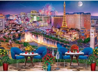 Puzzle Colorscapes - Las Vegas Living - 1000 pièces fra Master Pieces – æske 1 af 2