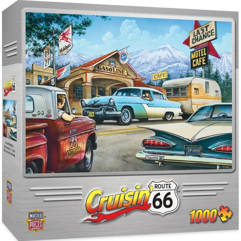 Puzzle Cruisin‘ Rt66 - De Nouveau Sur La Route - 1000 pièces from Master Pieces – box 2 of 2