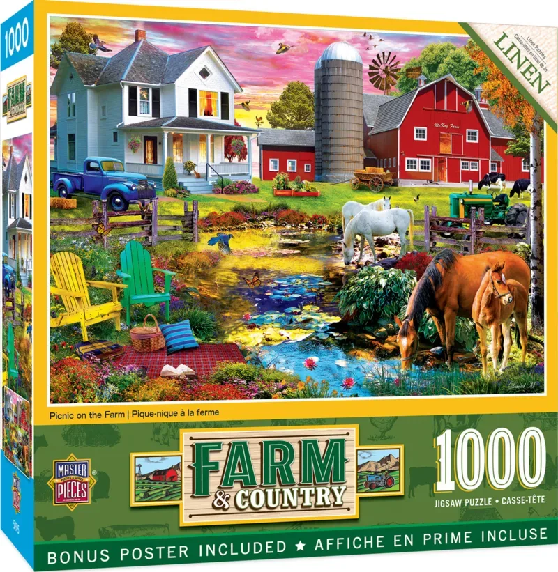 Puzzle Farm & Country - Pique-À La Ferme - 1000 pièces from Master Pieces – box 2 of 2